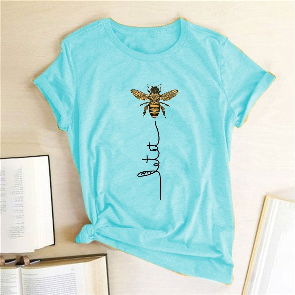 Damen T-Shirt mit Bienenmotiv