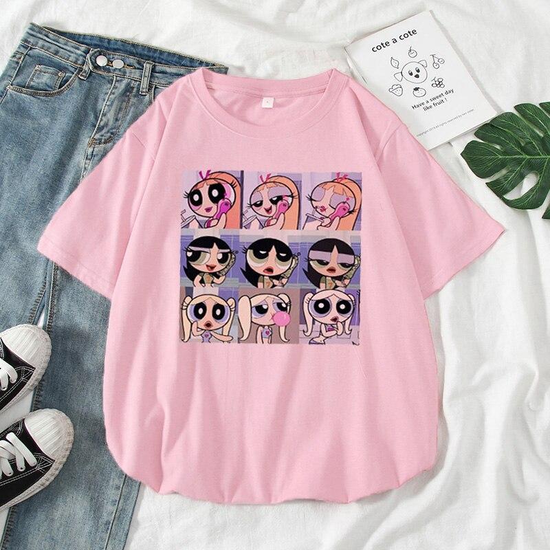 Damen-T-Shirt mit Power-Puff-Girls