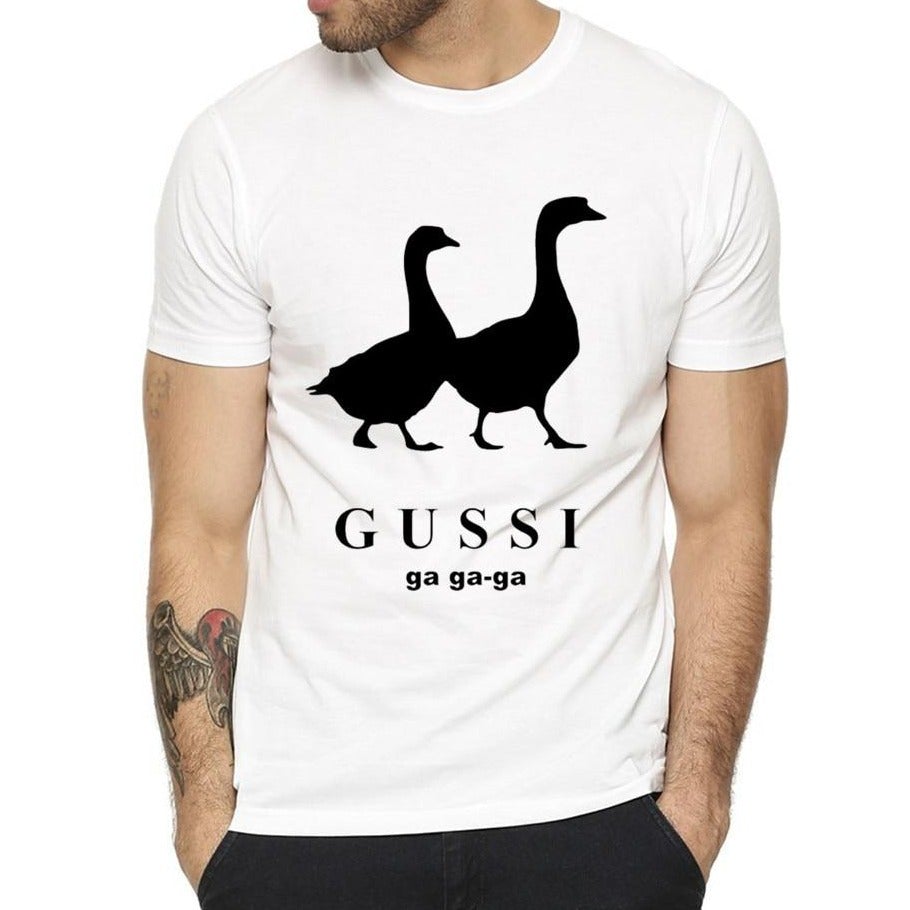 Herren T-Shirt mit Gänseaufdruck