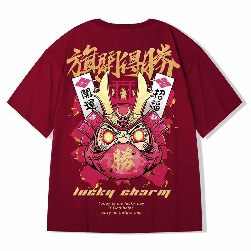 Herren T-Shirt mit Samurai-Print