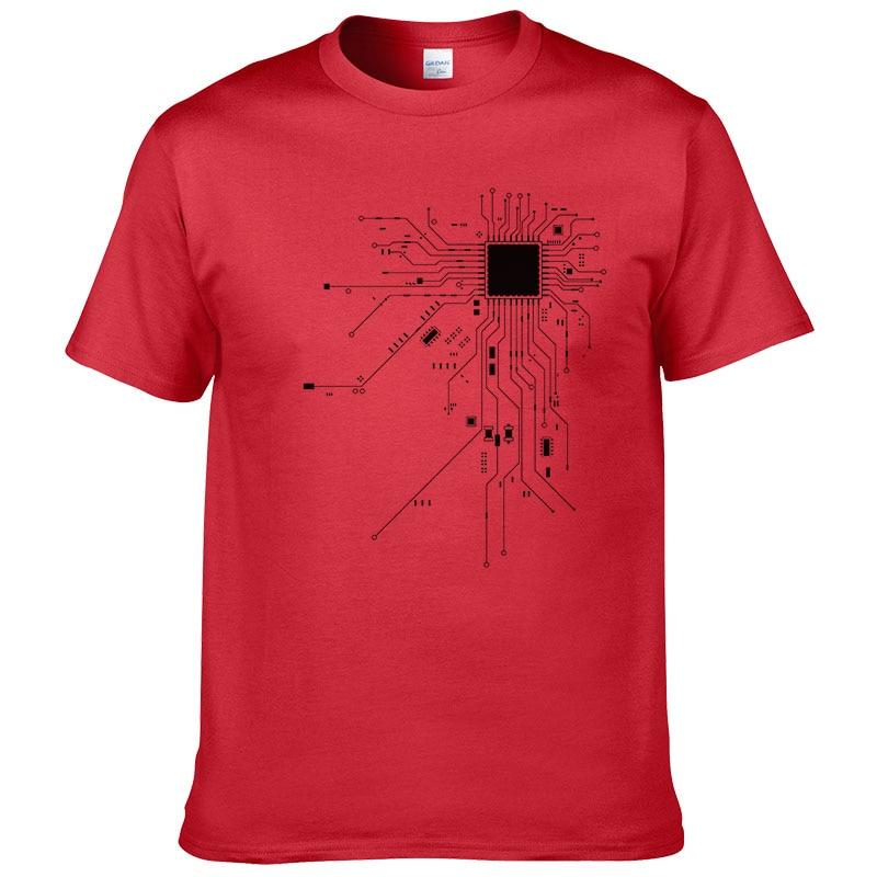 Herren T-Shirt mit minimalistischem Computer-Aufdruck