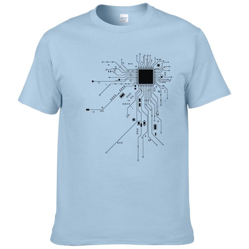 Herren T-Shirt mit minimalistischem Computer-Aufdruck