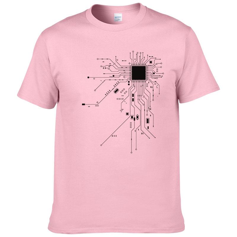 Herren T-Shirt mit minimalistischem Computer-Aufdruck