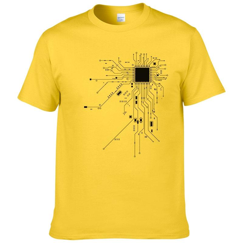 Herren T-Shirt mit minimalistischem Computer-Aufdruck