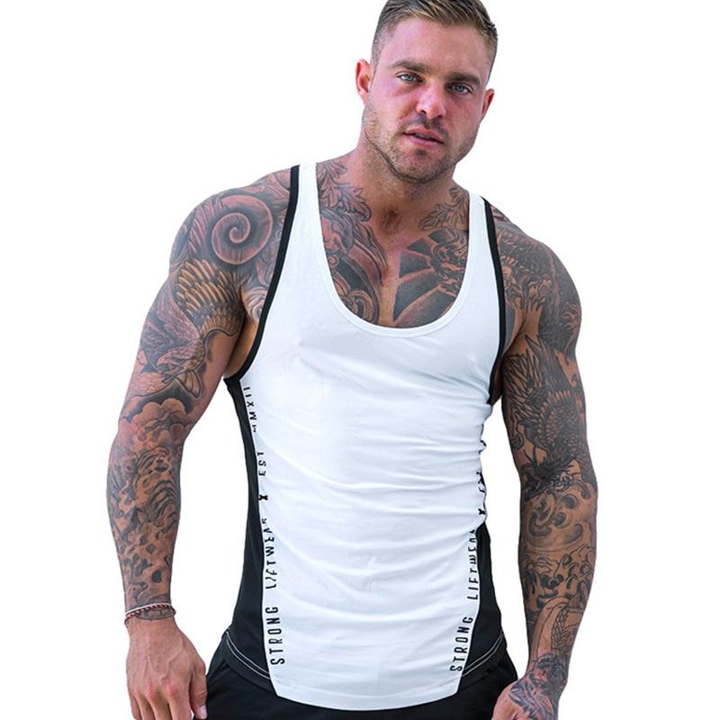 Zweifarbiges Tanktop für Herren