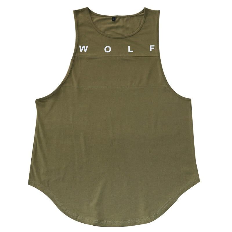 Herren-Tanktop mit Wolf-Schriftzug