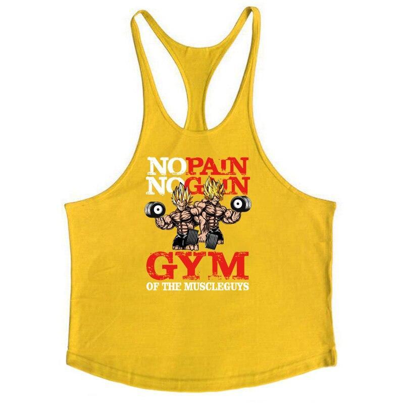 Tanktop für Herren mit No pain, No gain-Aufdruck