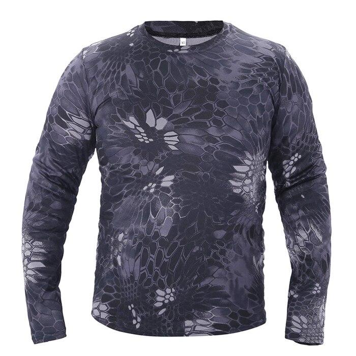 Langarm-T-Shirt für Herren mit Camouflage