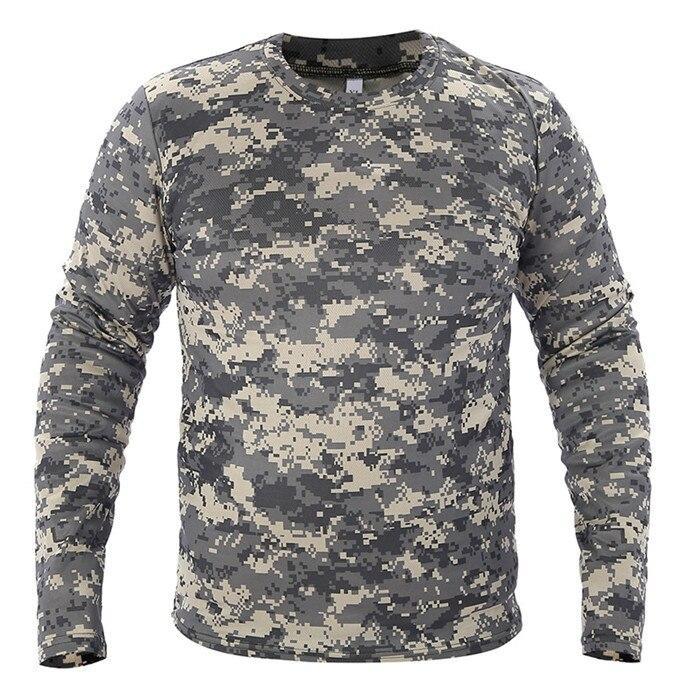 Langarm-T-Shirt für Herren mit Camouflage