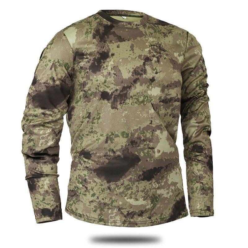 Langarm-T-Shirt für Herren mit Camouflage