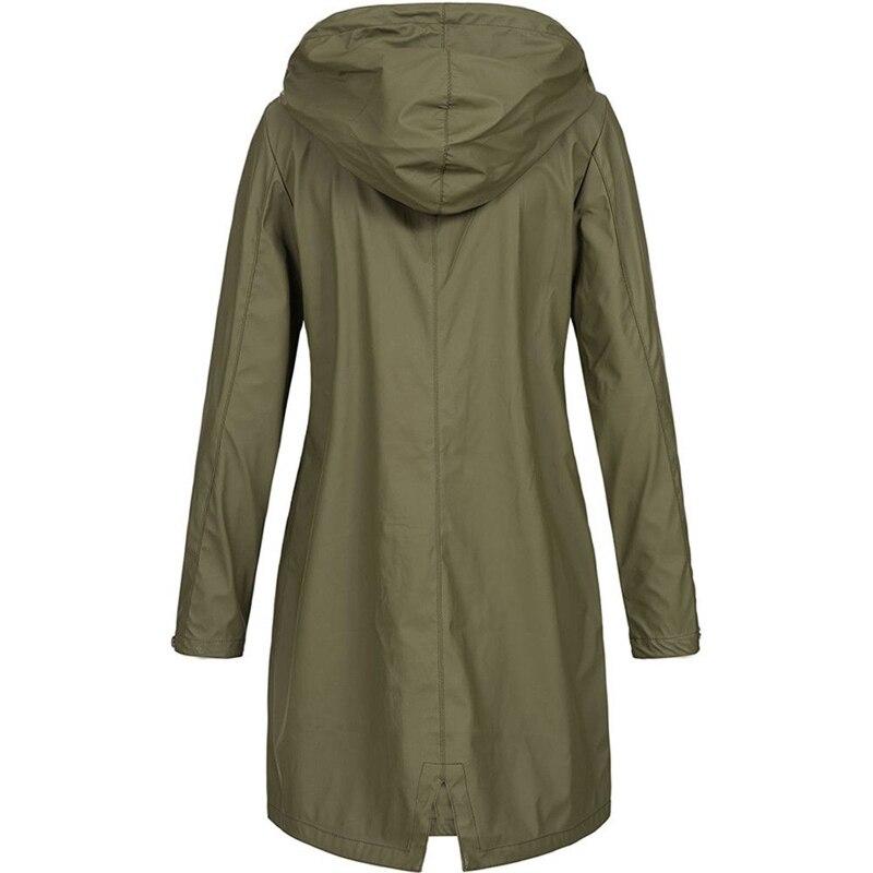 Lange Regenjacke für Damen