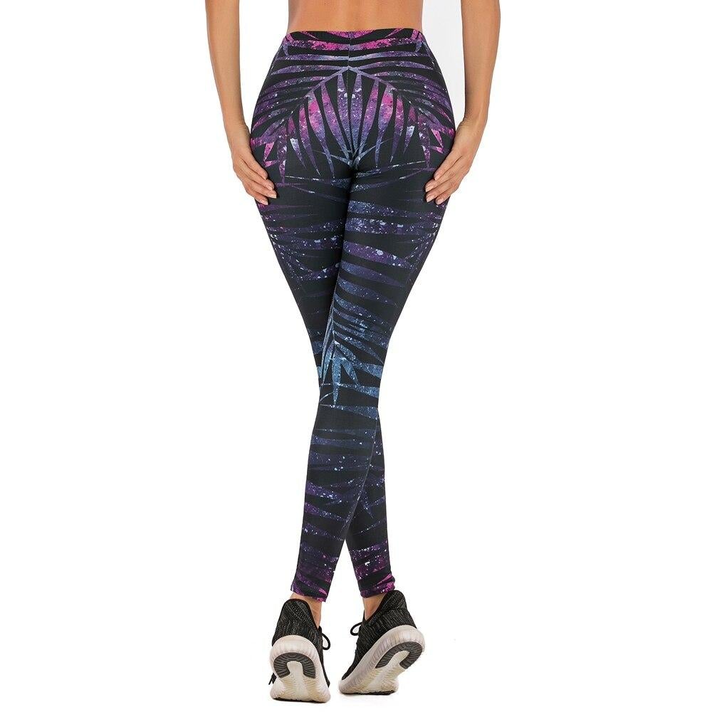 Bunt-gemusterte Leggings für Damen