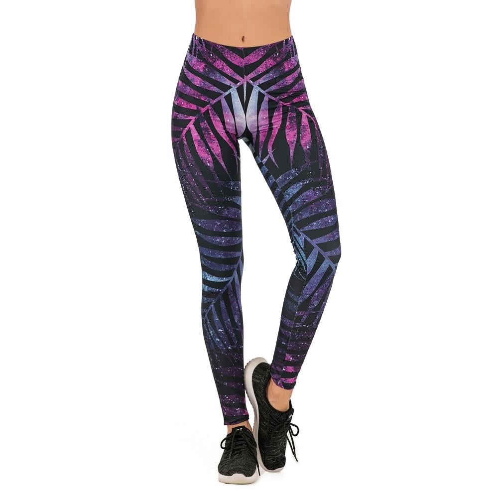 Bunt-gemusterte Leggings für Damen