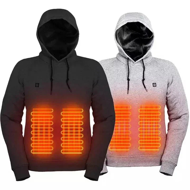 Hollis - Hoodies, USB elektrische Heizung leichte Kapuzen-Sweatshirts Jacke