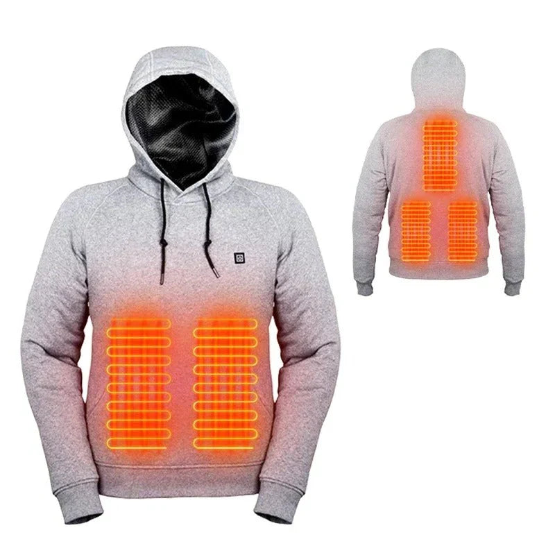 Hollis - Hoodies, USB elektrische Heizung leichte Kapuzen-Sweatshirts Jacke