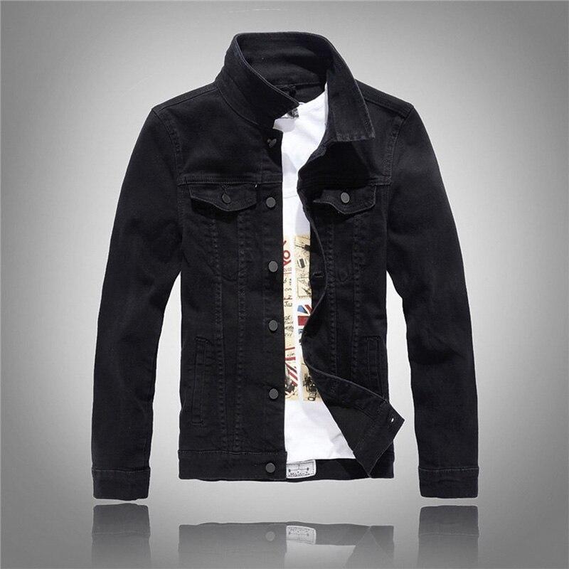 Einfarbige Jeansjacke für Herren