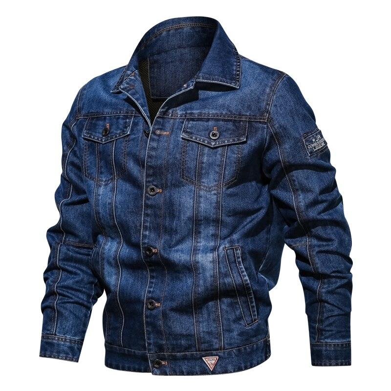 Herren Jeansjacke mit Patches