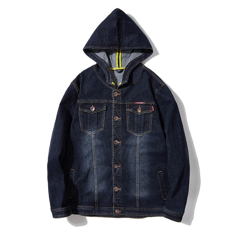 Herren Jeansjacke mit Kapuze