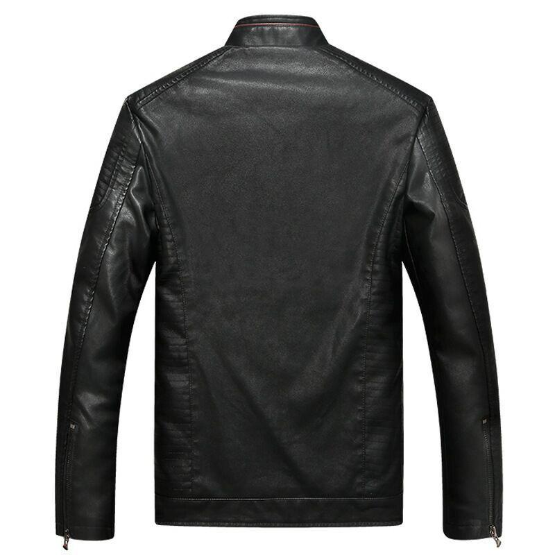 Herren Lederjacke mit Patch