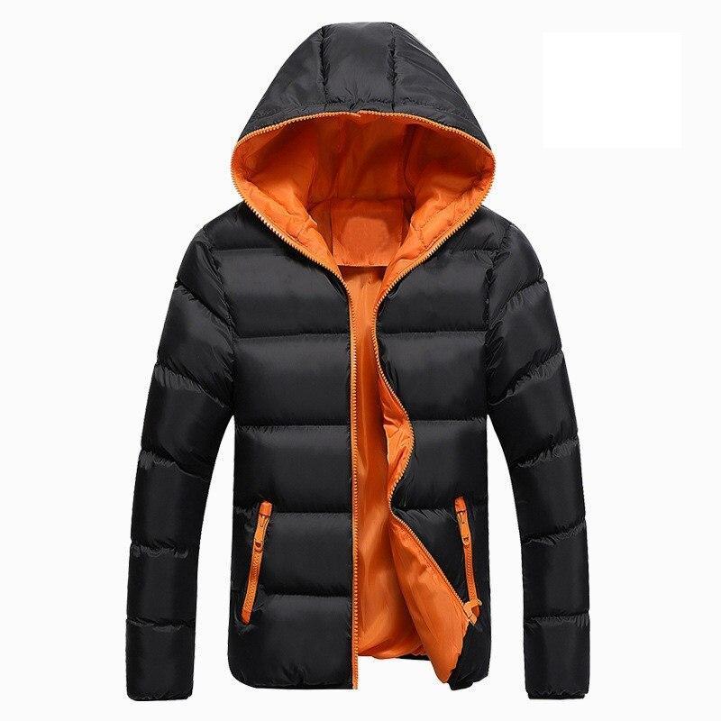 Herren Winterjacke mit farbigem Besatz