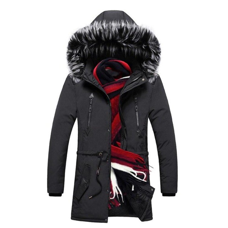 Herren Winterjacke mit Fell