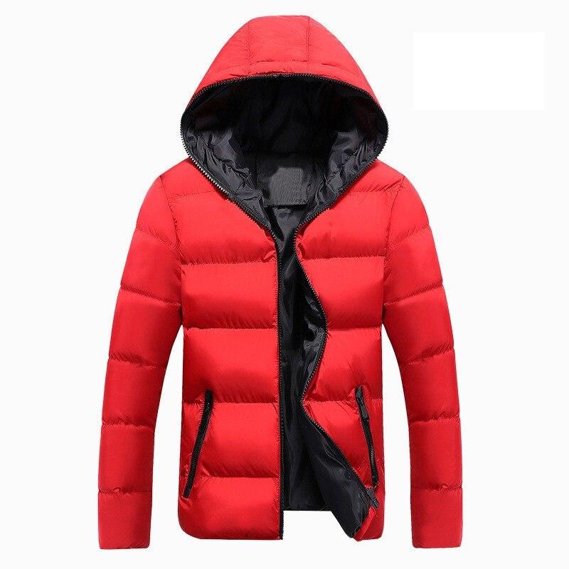 Herren Winterjacke mit farbigem Besatz