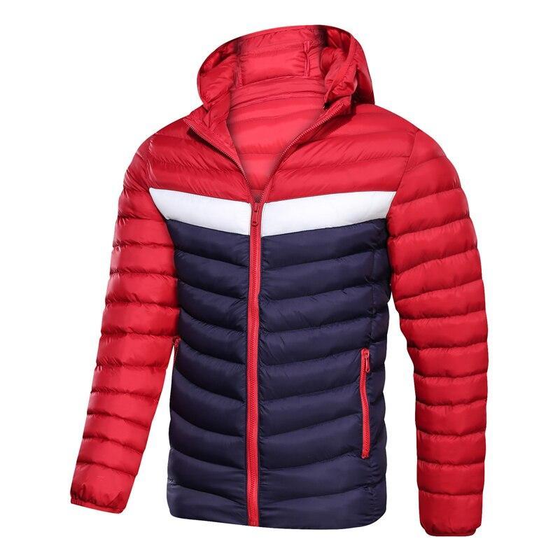 Mehrfarbige Winterjacke für Herren