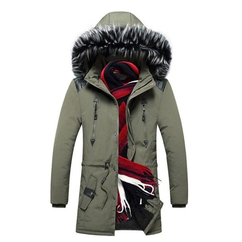 Herren Winterjacke mit Fell