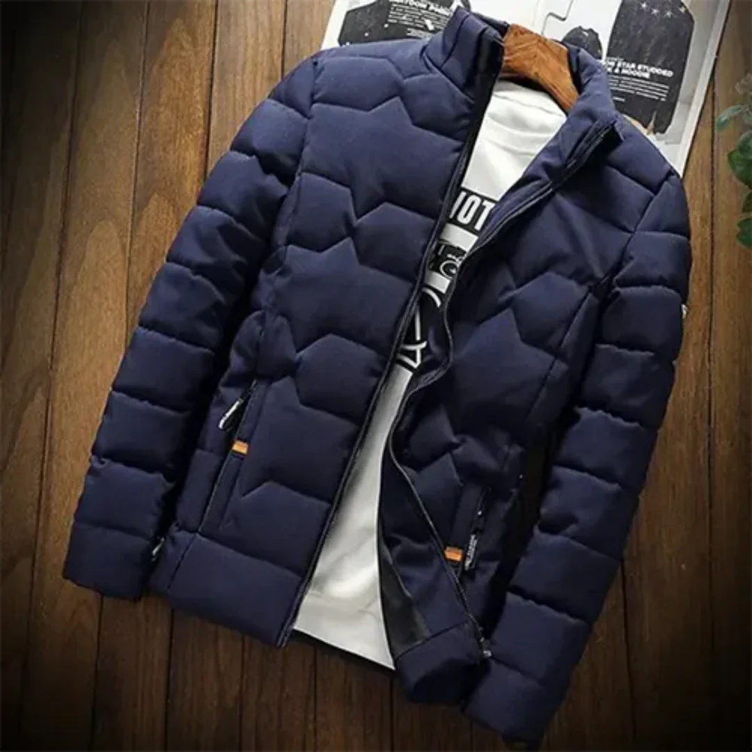 Kensleyo | Herren Warme Puffer Jacke | Reißverschluss