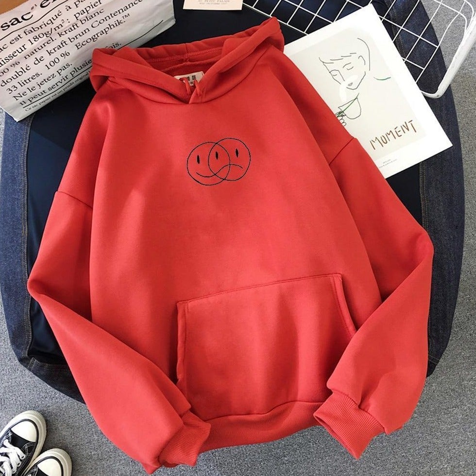 Damen-Sweatshirt mit Emoticons