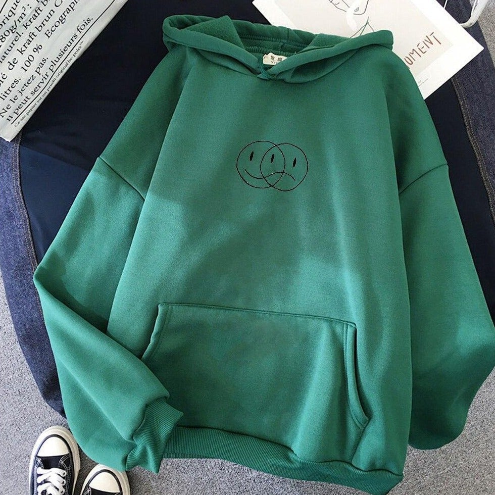 Damen-Sweatshirt mit Emoticons