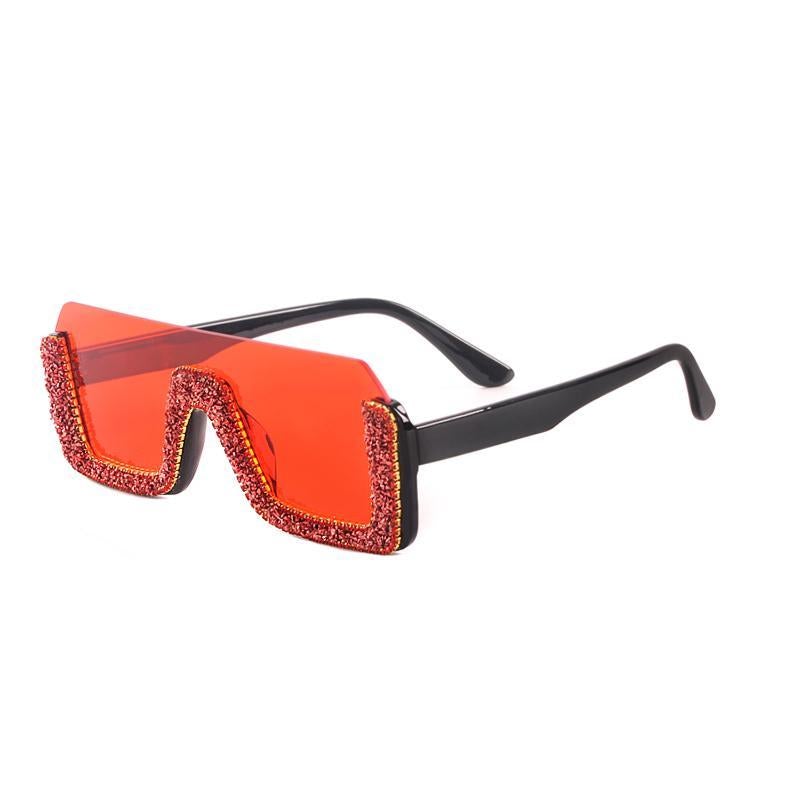 Rechteckige Sonnenbrille