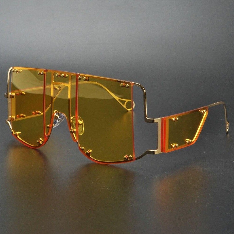 Rechteckige Sonnenbrille