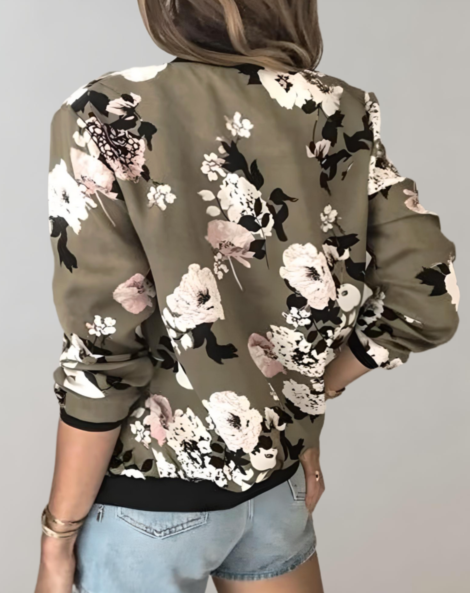 Blumenmuster Jacke für Frauen: Stilvoll & Warm im Winter