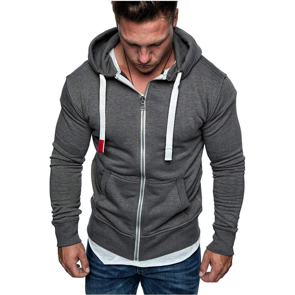 Herren-Sweatshirt mit Reißverschluss und tailliertem Schnitt