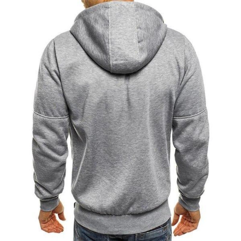 Herren-Sweatshirt mit Reißverschluss und Taschen