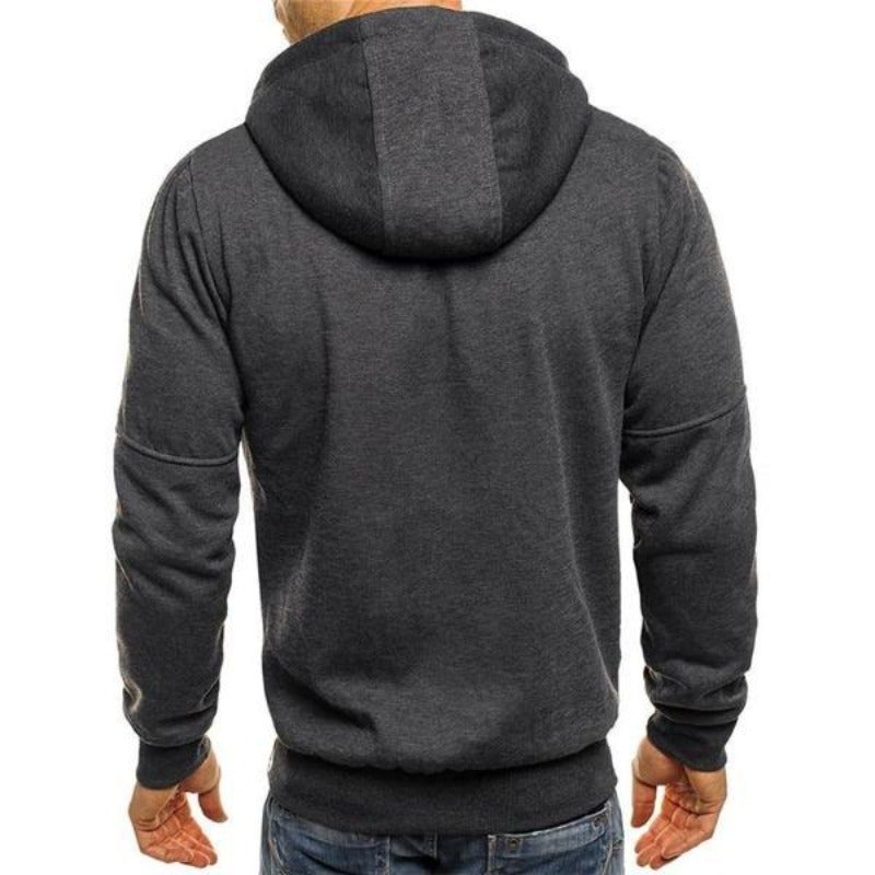 Herren-Sweatshirt mit Reißverschluss und Taschen