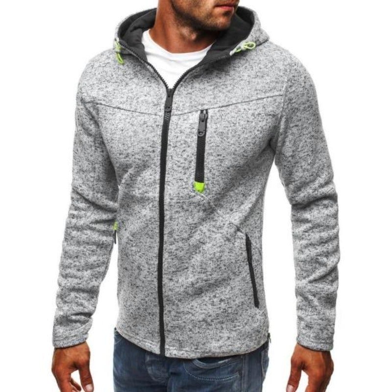 Herren-Sweatshirt mit Reißverschluss und Taschen