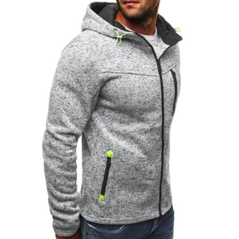 Herren-Sweatshirt mit Reißverschluss und Taschen