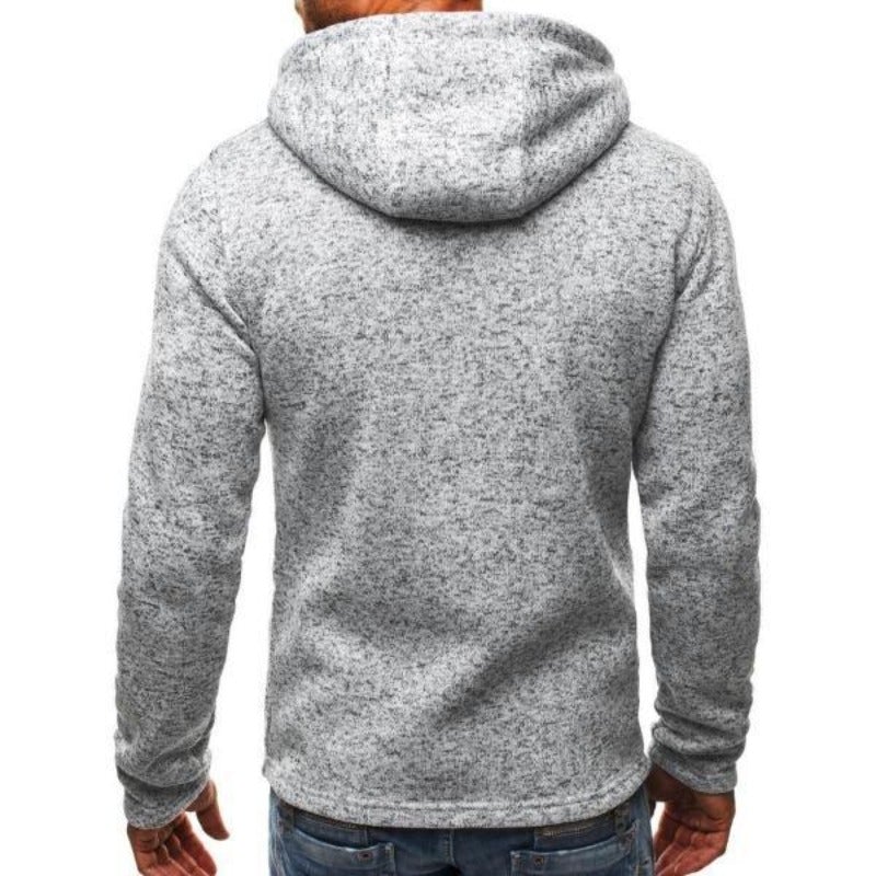 Herren-Sweatshirt mit Reißverschluss und Taschen