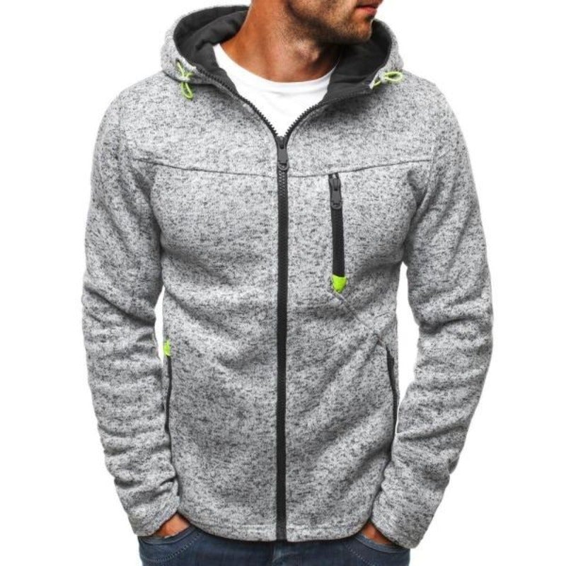 Herren-Sweatshirt mit Reißverschluss und Taschen