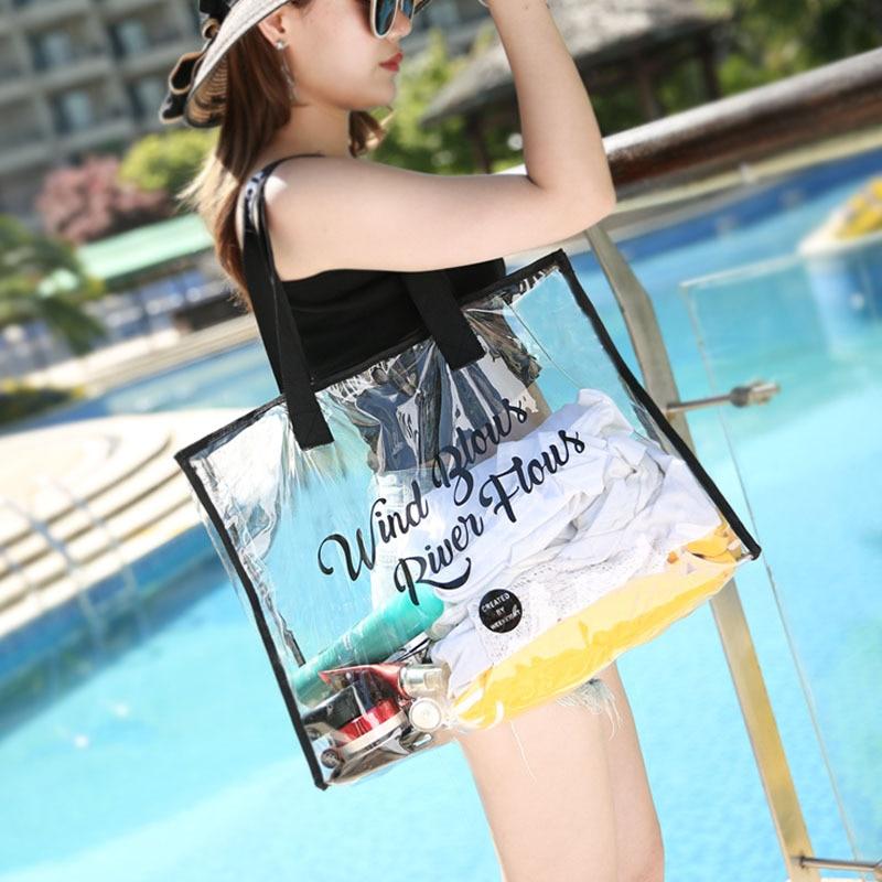 Transparente Strandtasche