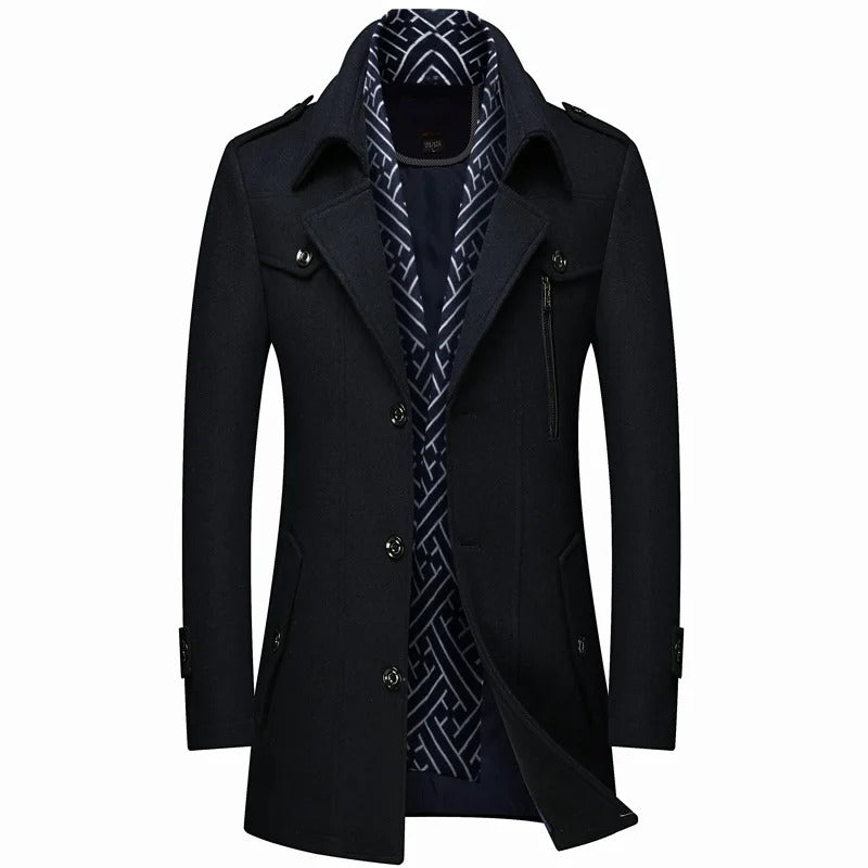 Iven - Herren Stylischer Trenchcoat | Lang