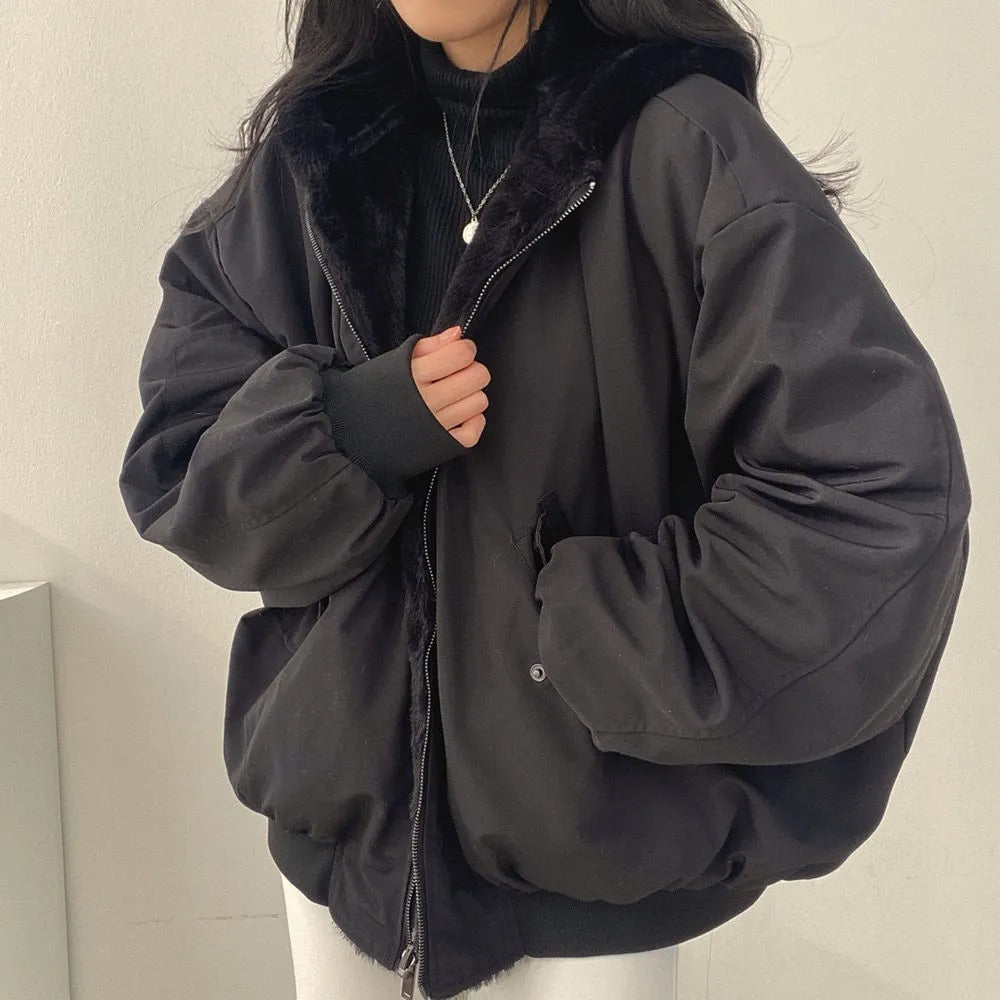 StyleComfort: Doppellagige Winterjacke im Koreanischen Stil