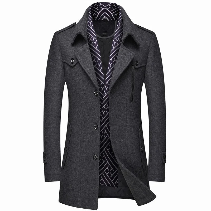 Iven - Herren Stylischer Trenchcoat | Lang