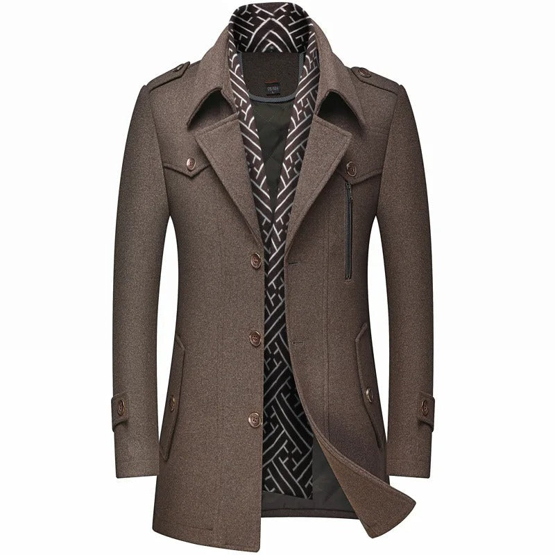 Iven - Herren Stylischer Trenchcoat | Lang