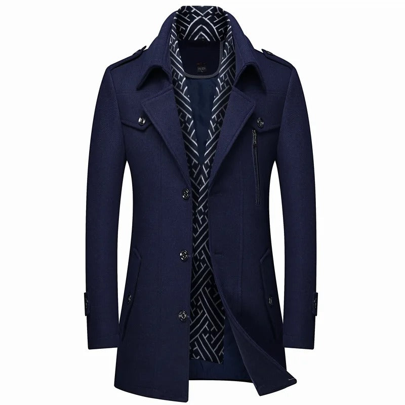 Iven - Herren Stylischer Trenchcoat | Lang