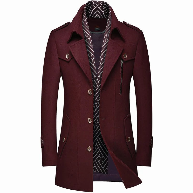 Iven - Herren Stylischer Trenchcoat | Lang