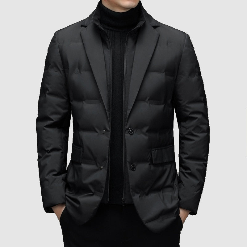 Brent | Herren Leichte Steppjacke | Daunenjacke Schwarz